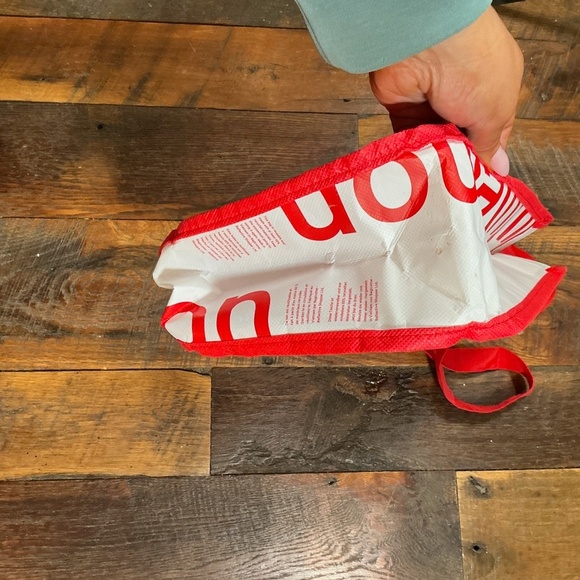 Lululemon Red Reusable Tote Bags –  SMALL AND LARGE Sizes- GENUINE - Picture 7 of 8
